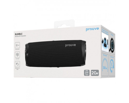 Портативна акустика Proove Rumble 20W (APP) Black (PSRM2001AP01)