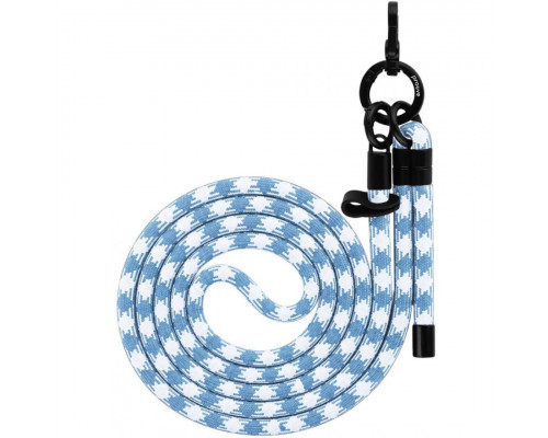 Ремінець для телефона Proove Twist Check Cross-Body Strap White/Blue (PSBSUNCC1554)