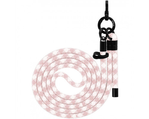 Ремінець для телефона Proove Twist Check Cross-Body Strap White/Pink (PSBSUNCC1561)
