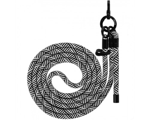 Ремінець для телефона Proove Twist Line Cross-Body Strap Black/White (PSBSUNOC1502)