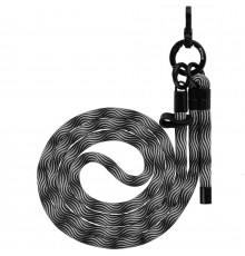 Ремінець для телефона Proove Twist Spiral Cross-Body Strap Black/Silver (PSBSUNOC1515)
