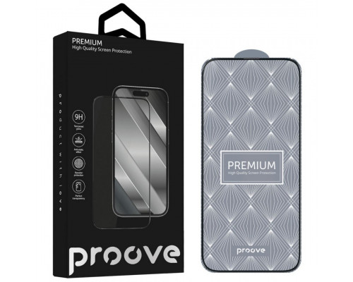 Захисне скло Proove Premium для iPhone 16 Pro Max Black (PGPPMI16PM01)