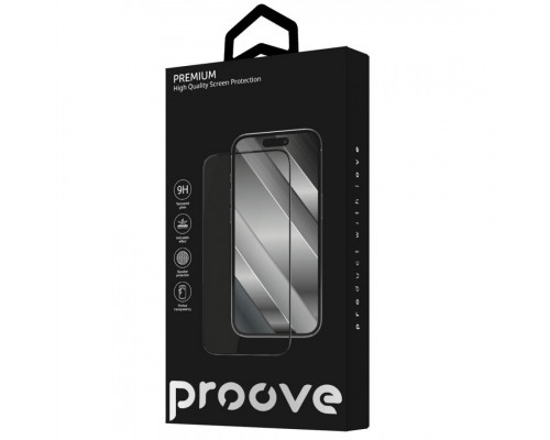 Захисне скло Proove Premium для iPhone 17 Pro/18 Pro Black (PGPPMI17P001)