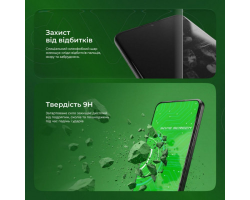 Захисне скло Proove Safe Screen для Xiaomi Redmi 12 4G/Redmi 12 5G/Redmi 13 4G/Redmi 13 5G/Redmi Note 13R/Poco M6 4G/PocoM6 Pro5G Black (PGPSSXR12001)