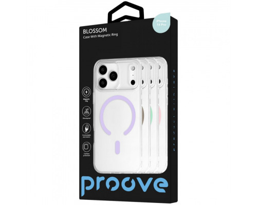 Чохол Proove Blossom Case with Magnetic Ring для iPhone 14 Pro Light Purple (PCBLIP14P007)