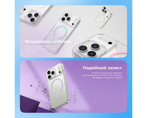 Чохол Proove Blossom Case with Magnetic Ring для iPhone 15 Pro Max Mint (PCBLIP15PM09)