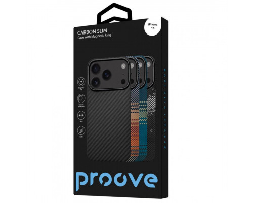 Чохол Proove Carbon Slim with Magnetic Ring для iPhone 15 Black (PCCSIP150060)
