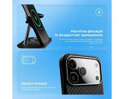 Чохол Proove Carbon Slim with Magnetic Ring для iPhone 15 Black (PCCSIP150060)