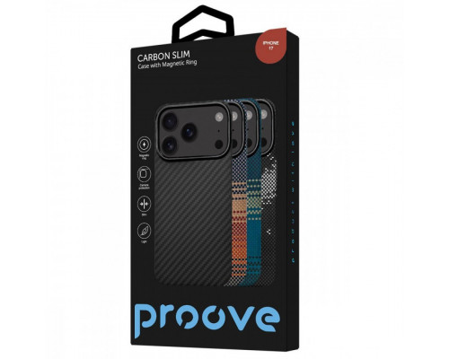 Чохол Proove Carbon Slim with Magnetic Ring для iPhone 17 Nightfall (PCCSIP170051)