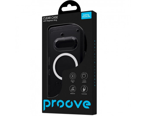 Чохол Proove Clear Case with Magnetic Ring для Nothing Phone (3a) Transparent (PCCLNP003A01)