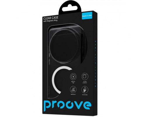 Чохол Proove Clear Case with Magnetic Ring для Xiaomi 17 Ultra (PCCLX0TU1701)