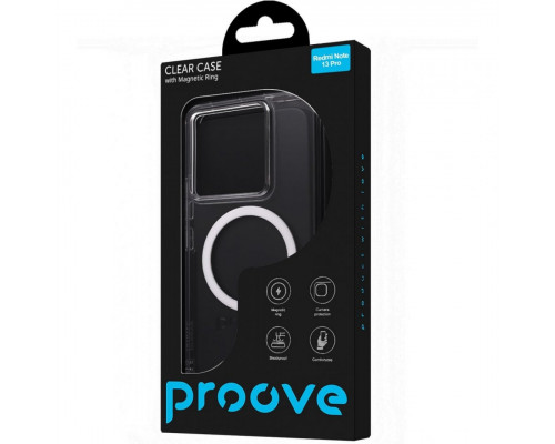 Чохол Proove Clear Case with Magnetic Ring для Xiaomi Redmi Note 13 Pro Transparent (PCCLXRP13501)