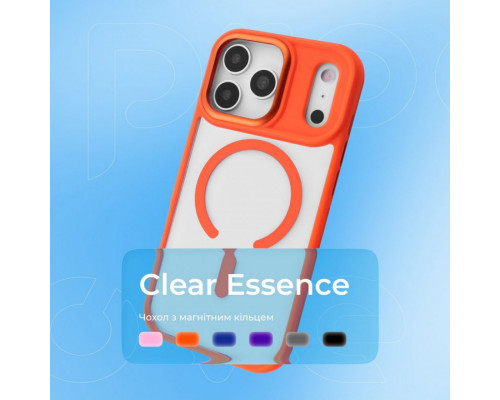 Чохол Proove Clear Essence Case with Magnetic Ring для iPhone 16 Midnight Blue (PCCEIP160008)
