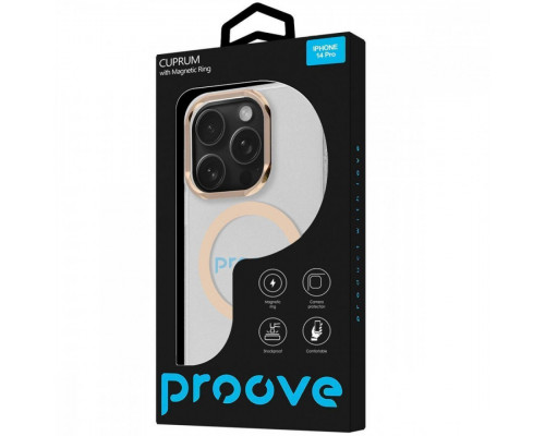 Чохол Proove Cuprum Case with Magnetic Ring для iPhone 14 Pro Pink (PCCMIP14P016)