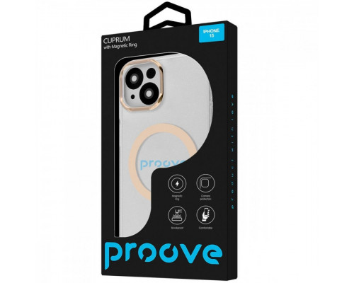 Чохол Proove Cuprum Case with Magnetic Ring для iPhone 15 Pink (PCCMIP150016)