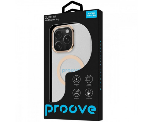 Чохол Proove Cuprum Case with Magnetic Ring для iPhone 15 Pro Max White (PCCMIP15PM14)