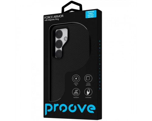 Чохол Proove Force Armor Case with Magnetic Ring для Samsung Galaxy S24 Plus/S25 Plus Black (PCFASGSP2502)