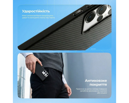 Чохол Proove Force Armor Case with Magnetic Ring для Samsung Galaxy S25 Ultra Black (PCFASGSU2502)
