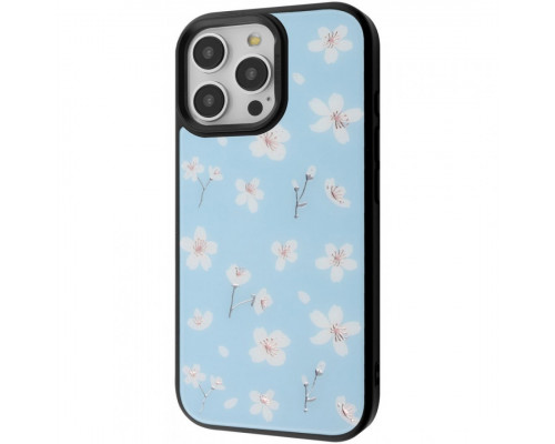 Чохол Proove Muse Fleur Case with Magnetic Ring для iPhone 15 Pro Max Blue Flower (PCMFIP15PMB6)