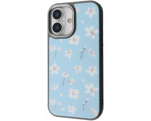 Чохол Proove Muse Fleur Case with Magnetic Ring для iPhone 17 Blue Flower (PCMFIP1700B6)