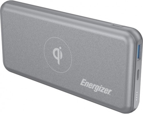 Зовнішній акумулятор Power Bank Energizer QE10007PQ-10000mAh Qi wireless Type-C PD (G)