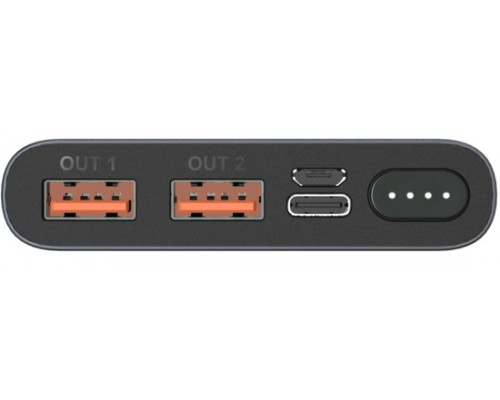 Зовнішній акумулятор Power Bank Energizer UE10047PQ-10000 mAh Li-pol+TYPE-C PD Grey