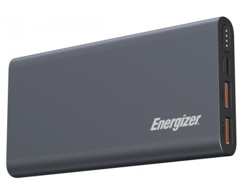 Зовнішній акумулятор Power Bank Energizer UE10047PQ-10000 mAh Li-pol+TYPE-C PD Grey