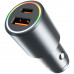 Автомобильное зарядное устройство Proove Double Energy Plus 53W USB+Type-C Metal Gray (ACDE53110004)