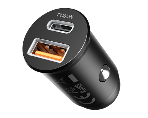 Автомобильное зарядное устройство Proove Tiny Power Pro 65W USB + Type-C (ACTP65110001)