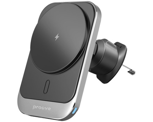 Автодержатель с беспроводной зарядкой Proove Square Magnetic Pro 15W Gray (WHSP15010004)