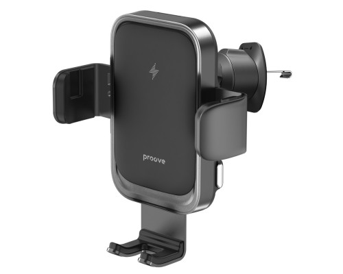 Автомобильный держатель с беспроводной зарядкой Proove Nitro Charge 15W Black (WHNC15002001)