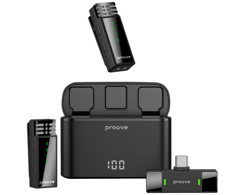 Петличный микрофон беспроводной Proove Record Type-C (PMRC00010202)