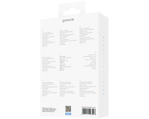Сетевое зарядное устройство Proove Rapid 20W USB-C White (WCRP20000102)