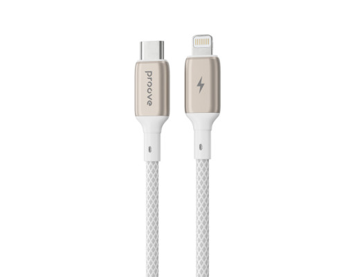Кабель Proove Dense Metal Type-C to Lightning 27W (1m) White (CCDM27002102)