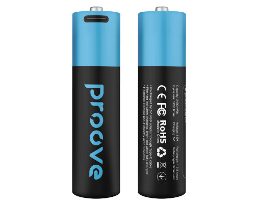 Аккумуляторные батарейки Proove Compact Energy AA 2 pcs Black (RBCE26010008)