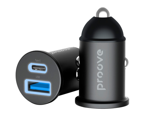 Автомобильное зарядное устройство Proove Tiny Power 30W USB + Type-C (ACTP30111201)