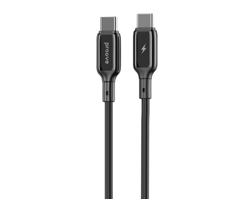 Кабель Proove Flex Metal Type-C to Type-C 60W (1m) Black (CCFM60002201)