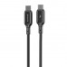 Кабель Proove Flex Metal Type-C to Type-C 60W (1m) Black (CCFM60002201)