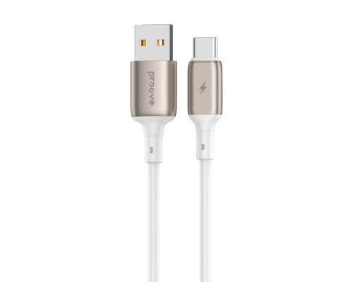 Кабель Proove Flex Metal USB to Type-C (1m) White (CCFM20001202)