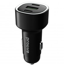 Автомобильное зарядное устройство Proove Flash 60W 2Type-C+USB Black (CCFL60111201)
