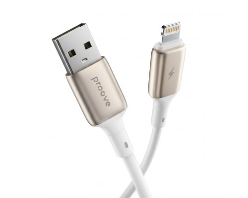Кабель Proove Flex Metal USB to Lightning 2.4A (1m) White (CCFM20001102)