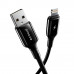 Кабель Proove Flex Metal USB to Lightning 2.4A (1m) Black (CCFM20001101)