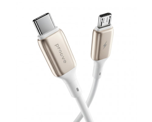 Кабель Proove Flex Metal USB to Micro 2.4A (1m) White (CCFM20001302)