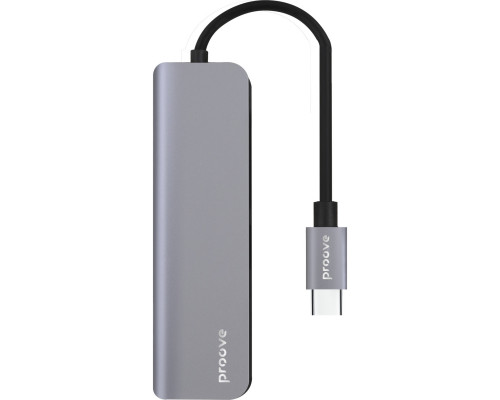 Type-C хаб Proove Arc Link 5 in 1 (2 Type-C 3.0 + 2 USB 3.0 + HDMI) Silver (HBAL00010604)