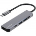 Type-C хаб Proove Arc Link 5 in 1 (2 Type-C 3.0 + 2 USB 3.0 + HDMI) Silver (HBAL00010604)