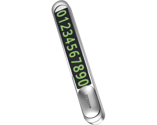 Парковочная карта Proove Parking Number Plate Metal Lock Silver (AAPM00000006)