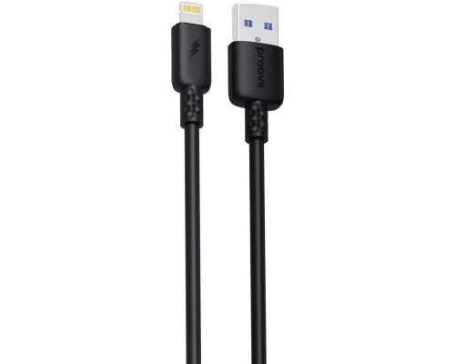 Кабель Proove GridLine USB to Lightning 2.4A (1m) Black (CCGL12001101)