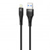 Кабель Proove Light Silicone Plus USB to Lightning 2.4A (1m) Black (CCLS12001101)