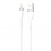 Кабель Proove Light Silicone Plus USB to Lightning 2.4A (1m) White (CCLS12001102)