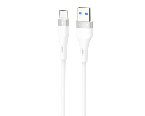 Кабель Proove Light Silicone Plus USB to Type-C 3A (1m) White (CCLS15001202)